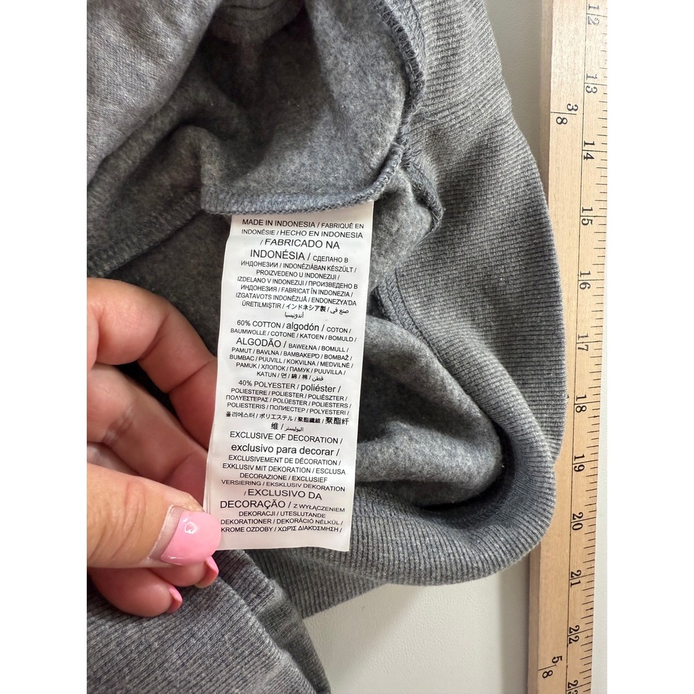 Captivating Boise State Broncos Hoodie Sweatshirt Stitched Grey Womens Large NWT - Picture 6 of 7